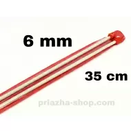 Прямі спиці 6 мм