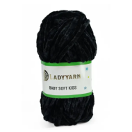 Lady Yarn Baby Soft Kiss Black
