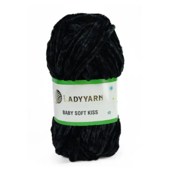 Lady Yarn Baby Soft Kiss Black